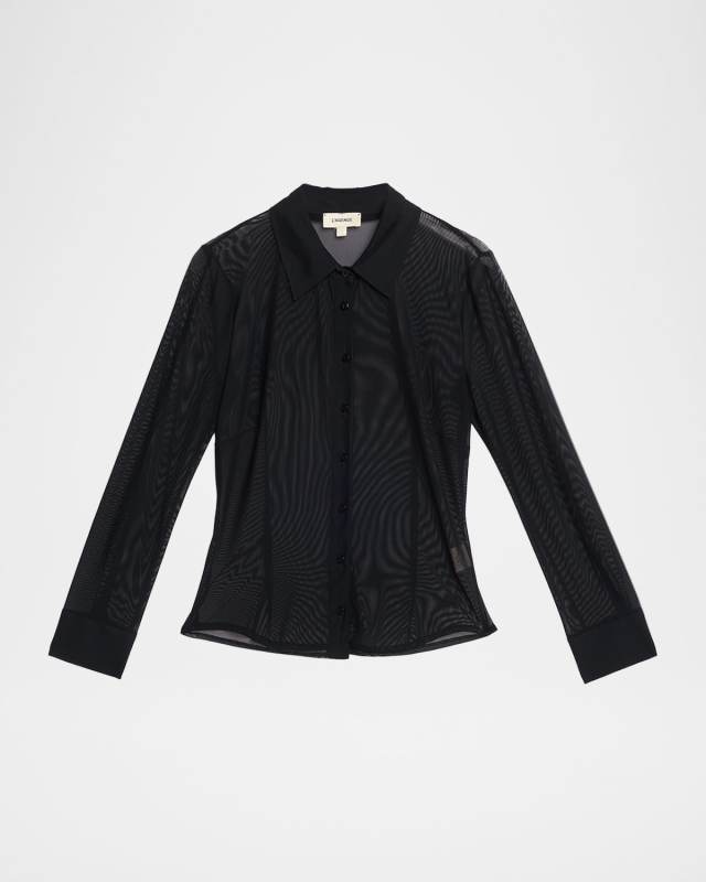Indiana Sheer Fitted Blous